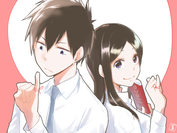Souta Kazama and Touko Sakurai from My Senpai Is Annoying