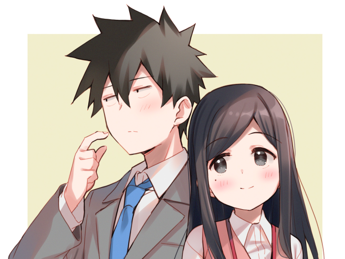 Souta Kazama and Touko Sakurai from My Senpai Is Annoying