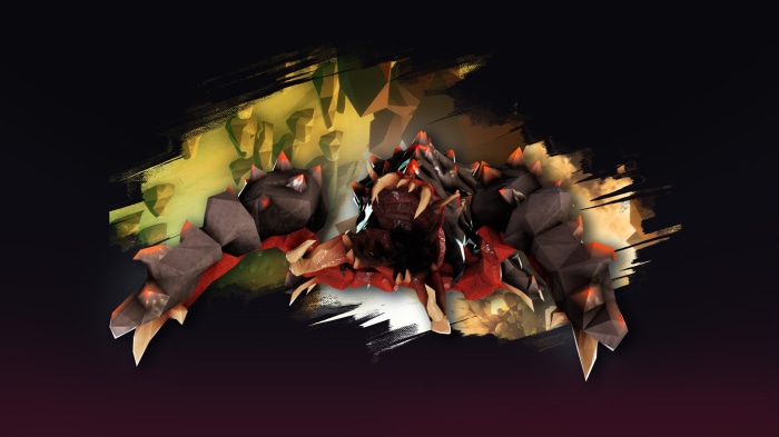 Deep Rock Galactic creature with rocky armor