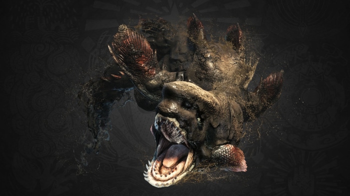 Monster Hunter: World monster emerging from water