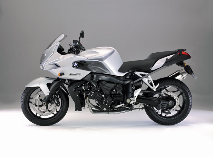 Silver BMW K 1200 R Sport motorcycle