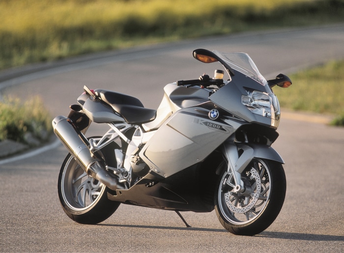 BMW K 1200 S motorcycle on a road