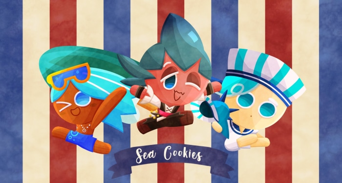 Sorbet Shark, Soda, and Peppermint Cookies from Cookie Run