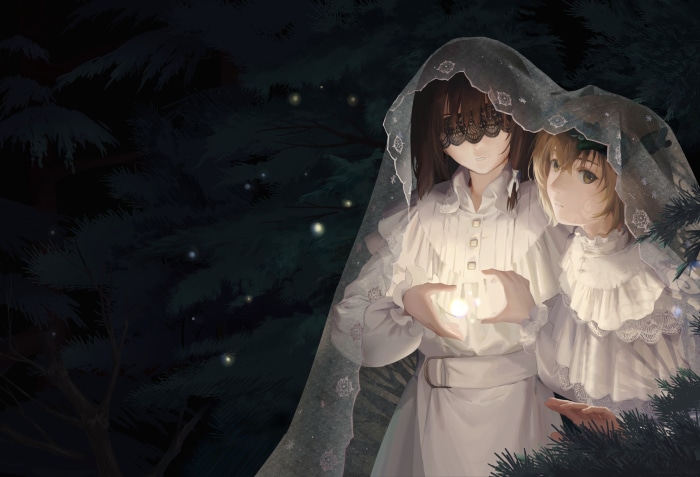 Renko Usami and Maribel Hearn from Touhou