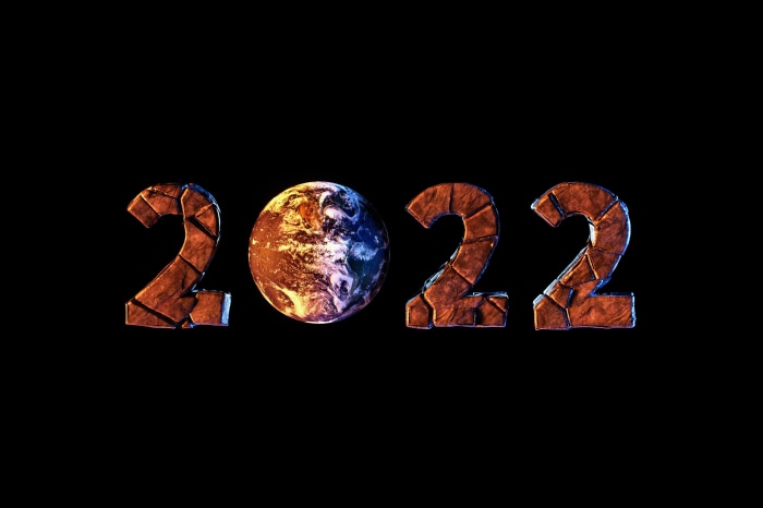 New Year 2022 Earth