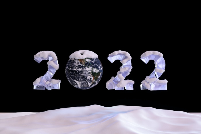 New Year 2022 Ice and Earth