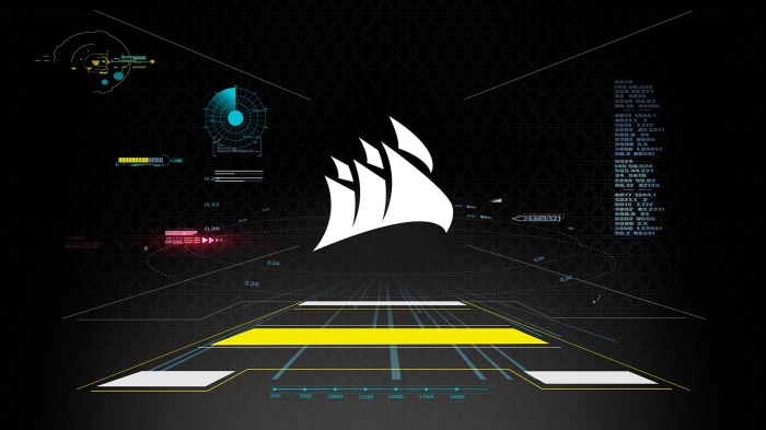 Corsair Futuristic Tech Interface Design