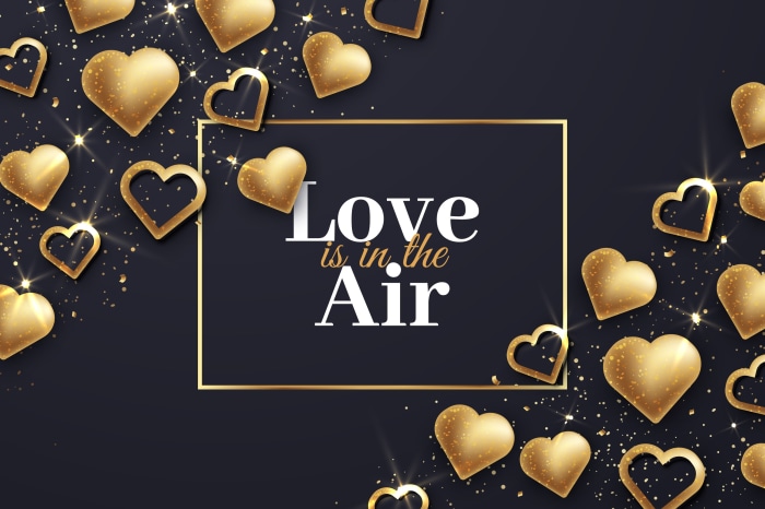 Love is in the Air Golden Hearts