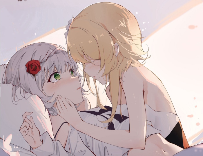 Lumine and Noelle from Genshin Impact