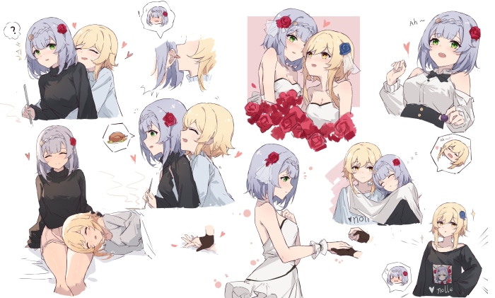 Lumine and Noelle from Genshin Impact 4K