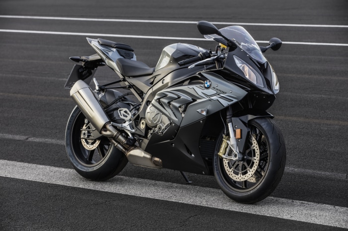 BMW S1000RR Motorcycle on Asphalt