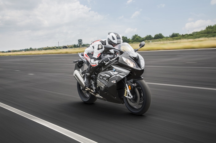 BMW S1000RR Motorcycle on a Racetrack