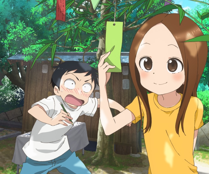 Takagi and Nishikata from Karakai Jouzu No Takagi-san