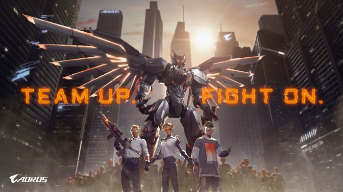 Gigabyte AORUS 4K Robot and Team