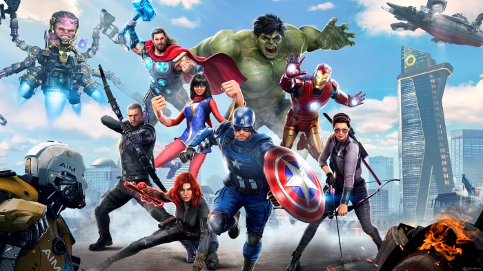 Marvel's Avengers 4K: M.O.D.O.K., Thor, Hulk, Iron Man, Captain America, Black Widow, Hawkeye, Kamala Khan