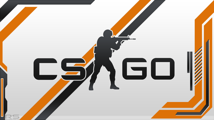 Counter-Strike: Global Offensive CS GO logo with soldier silhouette
