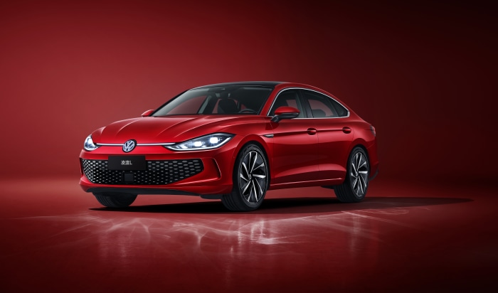 Red Volkswagen Lamando L Sedan