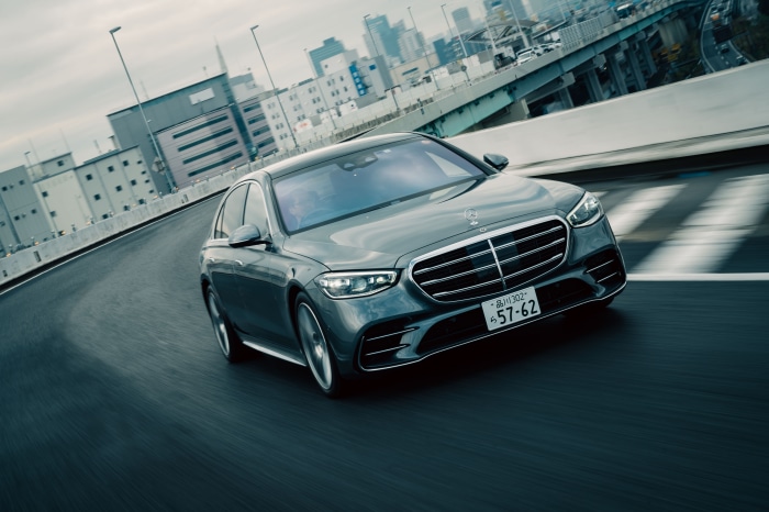 Mercedes-Benz S-Class S 580 on a highway
