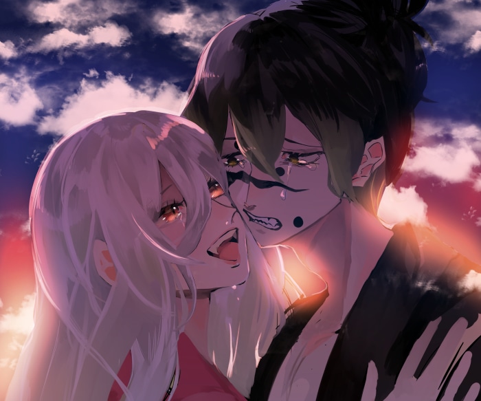 Daki and Gyutaro from Demon Slayer 4K Art