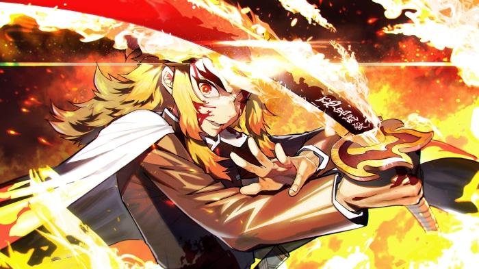 Kyojuro Rengoku from Demon Slayer: Kimetsu No Yaiba 4K