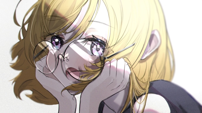 Hanayo Koizumi from Love Live! 4K with Glasses