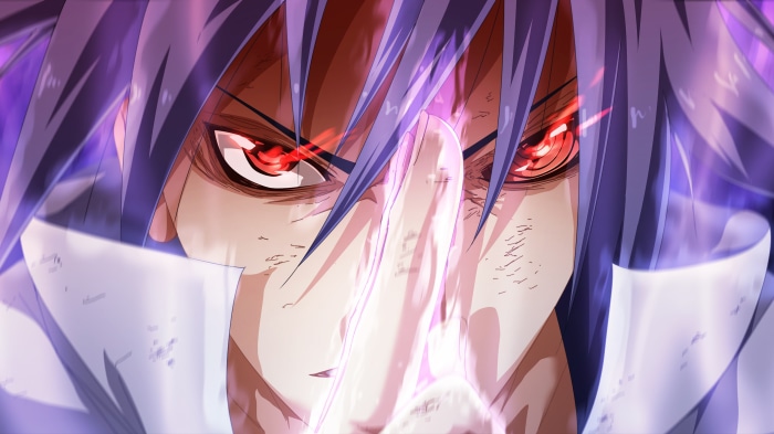Sasuke Uchiha Intense Red Eyes