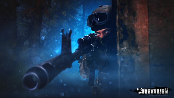 Soldier aiming a rifle in Survarium