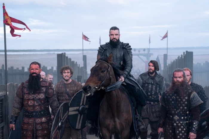 Bradley Freegard as King Canute in Vikings: Valhalla