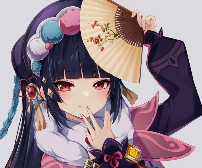Yun Jin from Genshin Impact holding a fan