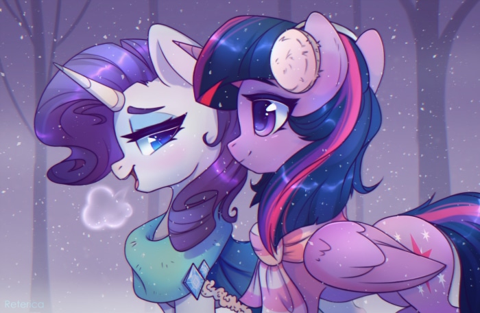 Rarity and Twilight Sparkle from My Little Pony: Friendship Is Magic 4K