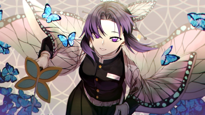 Shinobu Kochou from Demon Slayer: Kimetsu No Yaiba 4K