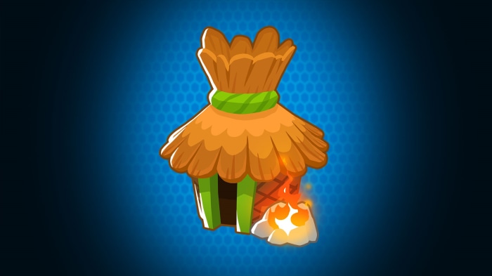 Bloons TD 6 Hut with Fire