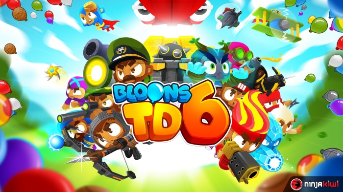 Bloons TD 6 characters and logo