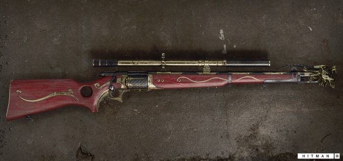 Customized sniper rifle from Hitman 3