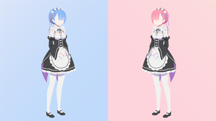 Rem and Ram from Re:ZERO 4K