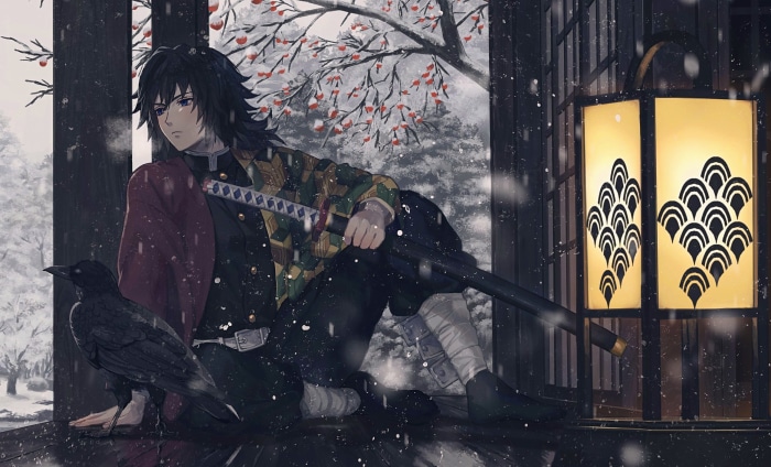 Giyuu Tomioka from Demon Slayer in Winter