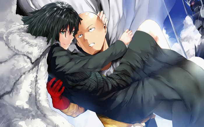 Fubuki and Saitama from One-Punch Man