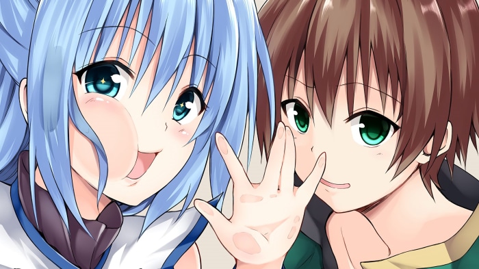 Aqua and Kazuma from KonoSuba