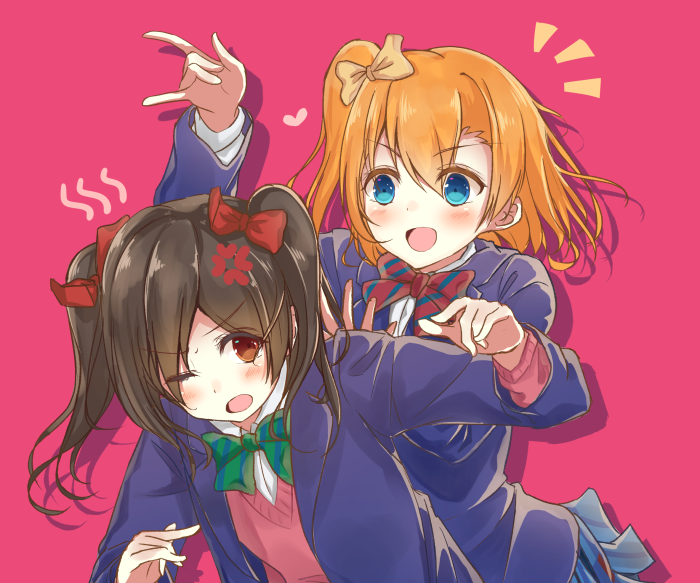 Nico Yazawa and Honoka Kousaka from Love Live!