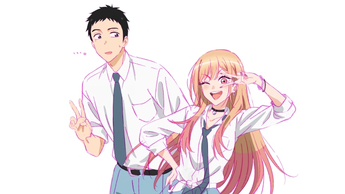 Marin Kitagawa and Wakana Gojo from My Dress-Up Darling 4K