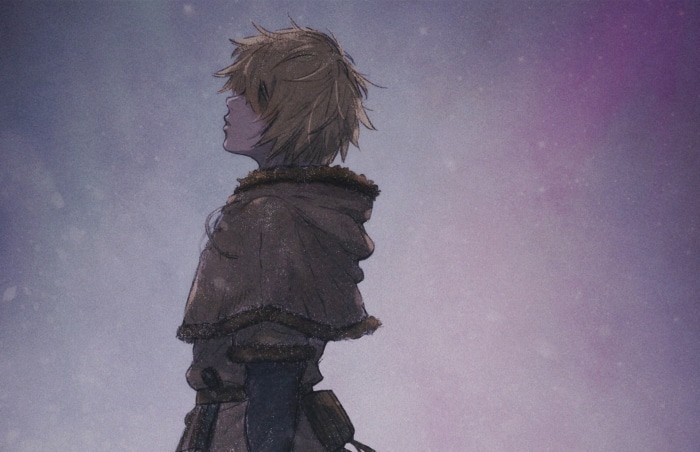Thorfinn from Vinland Saga in snow