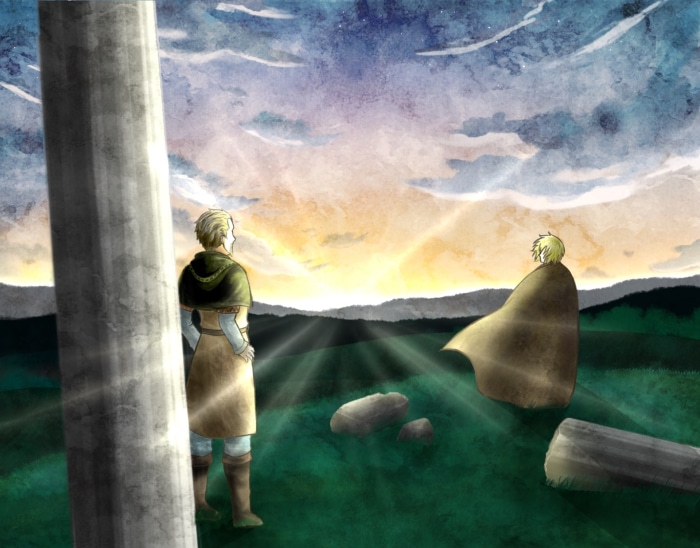 Thorfinn and Askeladd from Vinland Saga