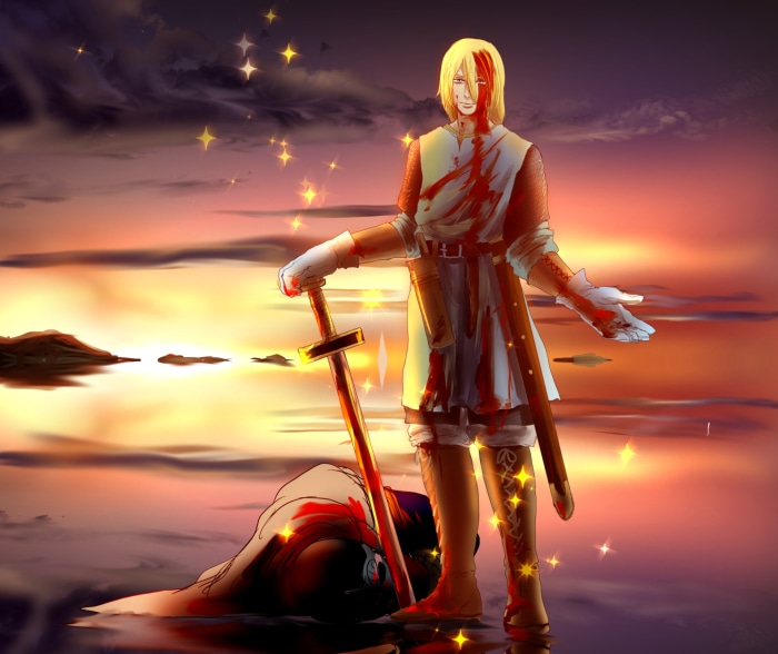Eskil from Vinland Saga with sword