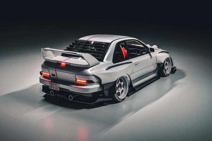White Subaru Impreza WRX STI with custom body kit
