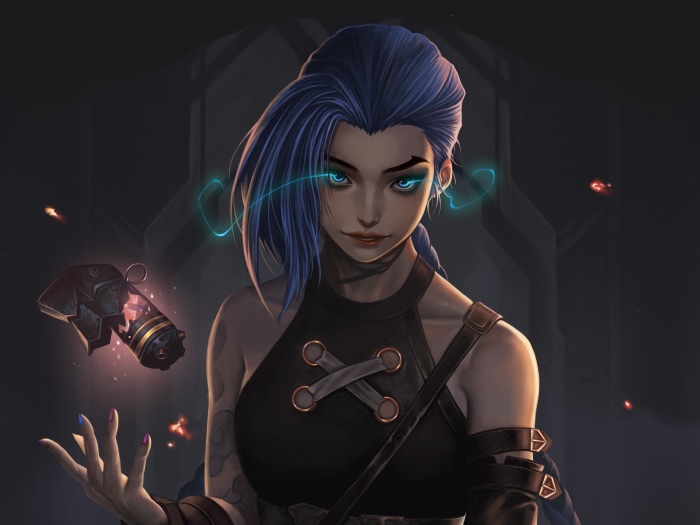 Jinx from Arcane League of Legends