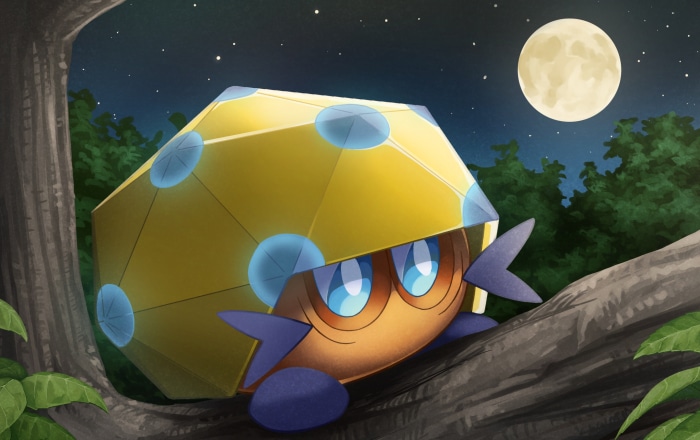Dottler from Pokémon Sword and Shield at night