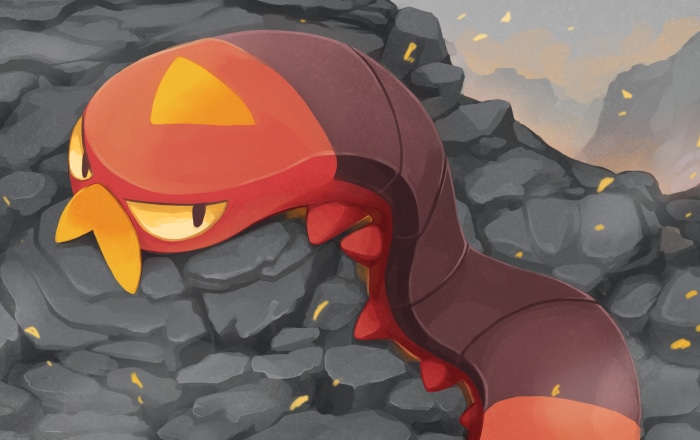 Sizzlipede from Pokémon Sword and Shield