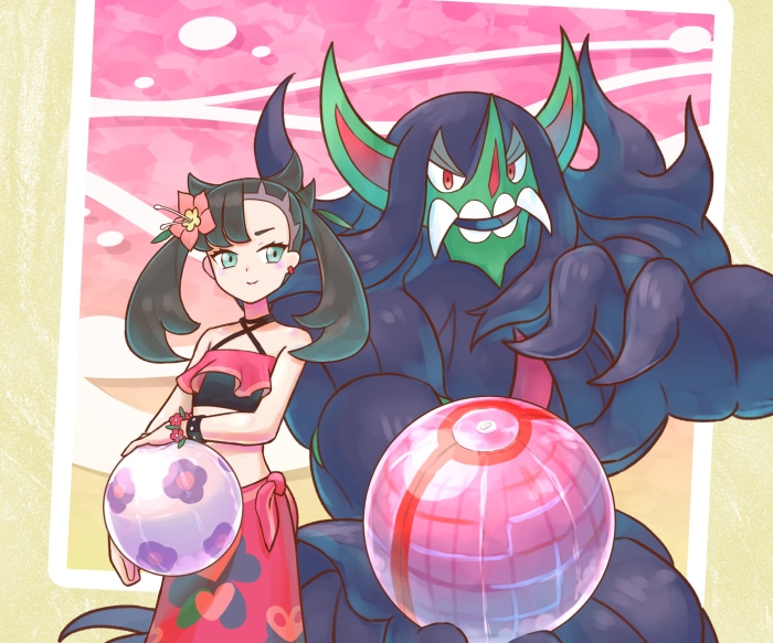 Marnie and Grimmsnarl from Pokémon Masters EX
