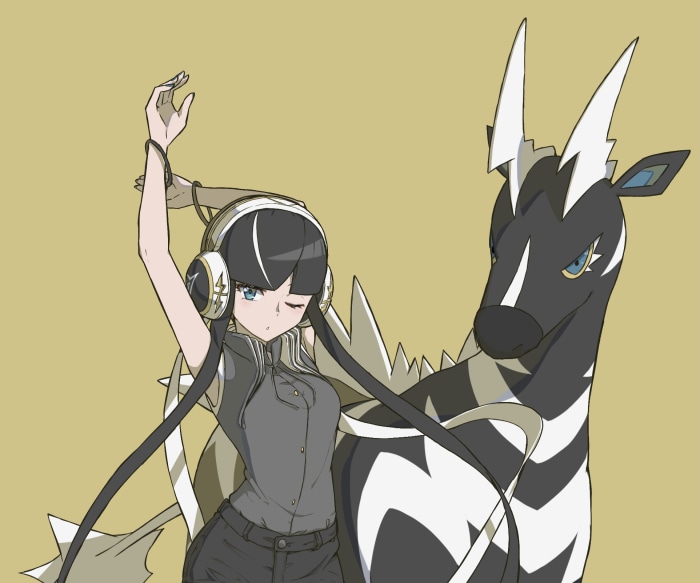 Kamitsure and Zebstrika from Pokémon