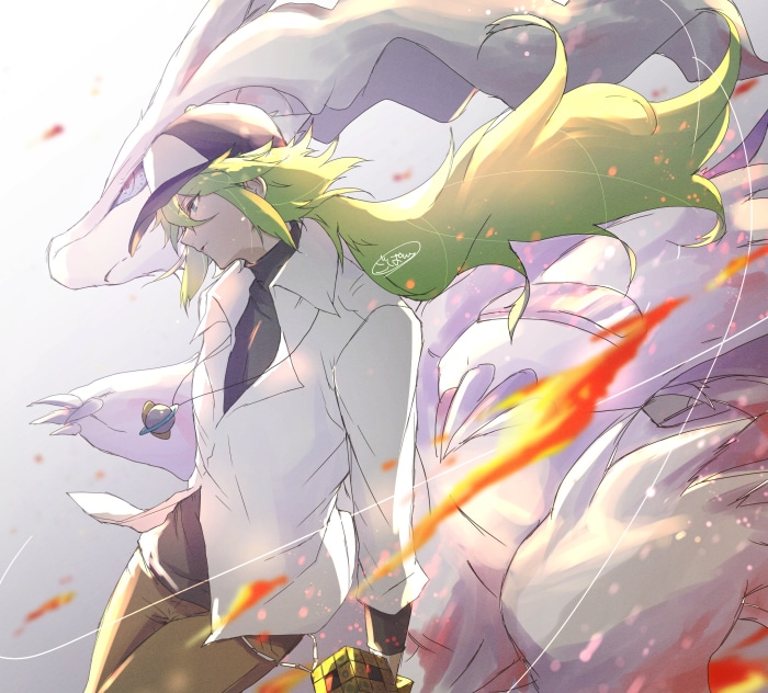 N and Reshiram from Pokémon Black and White